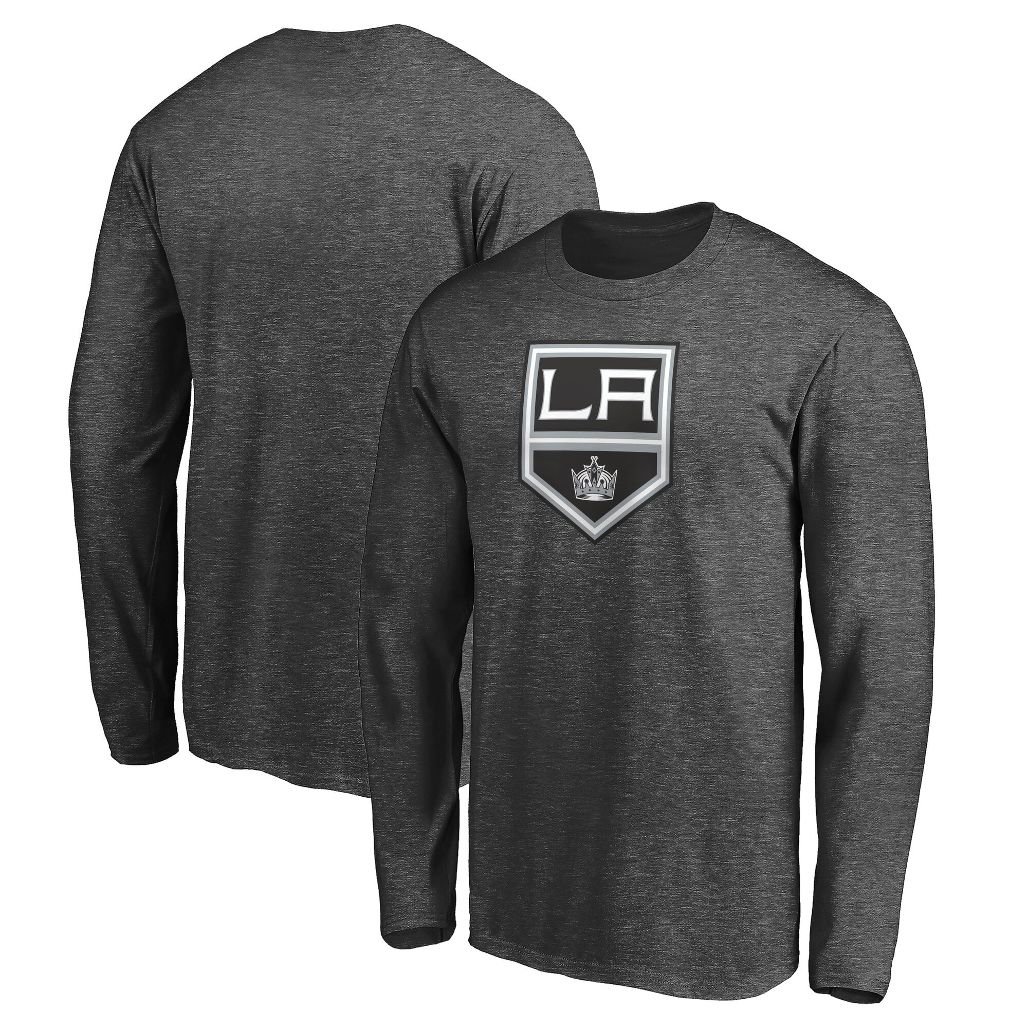 Men's Fanatics  Charcoal Los Angeles Kings Long Sleeve T-Shirt